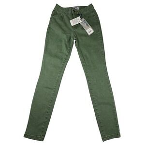 BLUE SPICE Premium Forest Green Skinny Jeans Pants Size 0 Recycled Twill